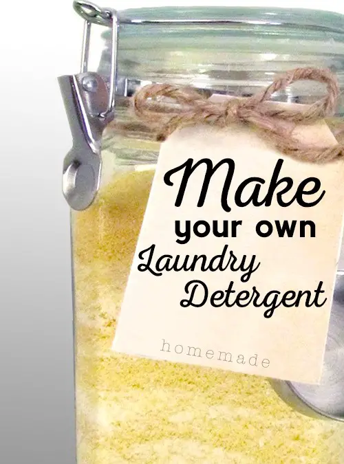 How to Make Easy, Homemade, Natural, Powdered Laundry Detergent