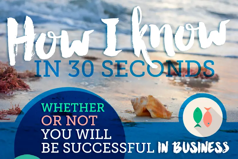 How I Know In 30 Seconds Whether or Not You Will Be Successful In Business