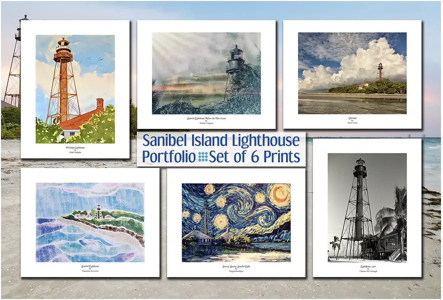 sanibel lighthouse prints hurricane Ian fundraiser