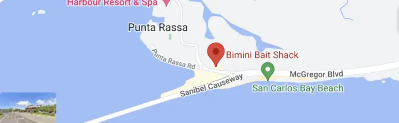 Bimini Bait Shack Punta Rassa Fort Myers Fl map