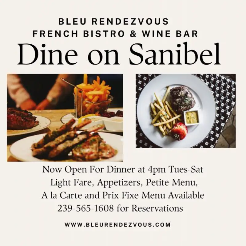Bleu Rendezvous French bistro & wine bar Sanibel Island